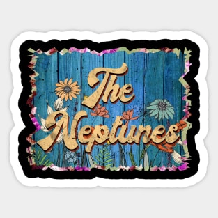 Vintage Neptunes Name Flowers Limited Edition Classic Styles Sticker